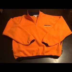 Vtg Nautica Competition Fleece Pullover Size Small